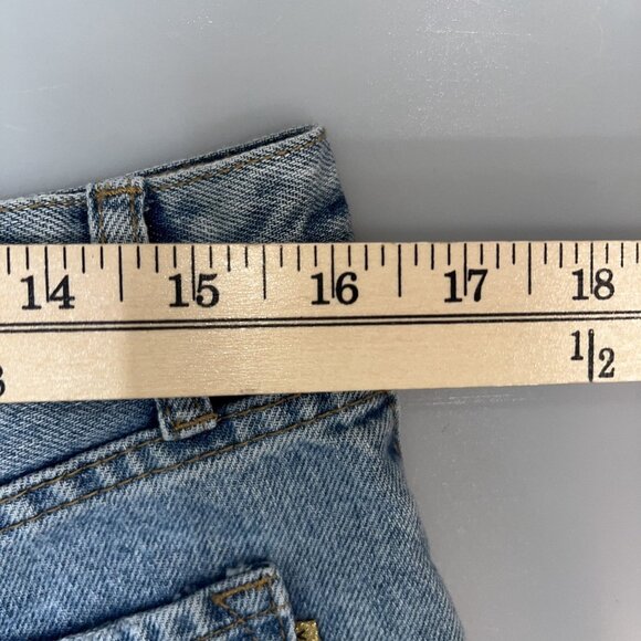 Vibrant Women's Distressed Denim Shorts, Size Large - Picture 3 of 7